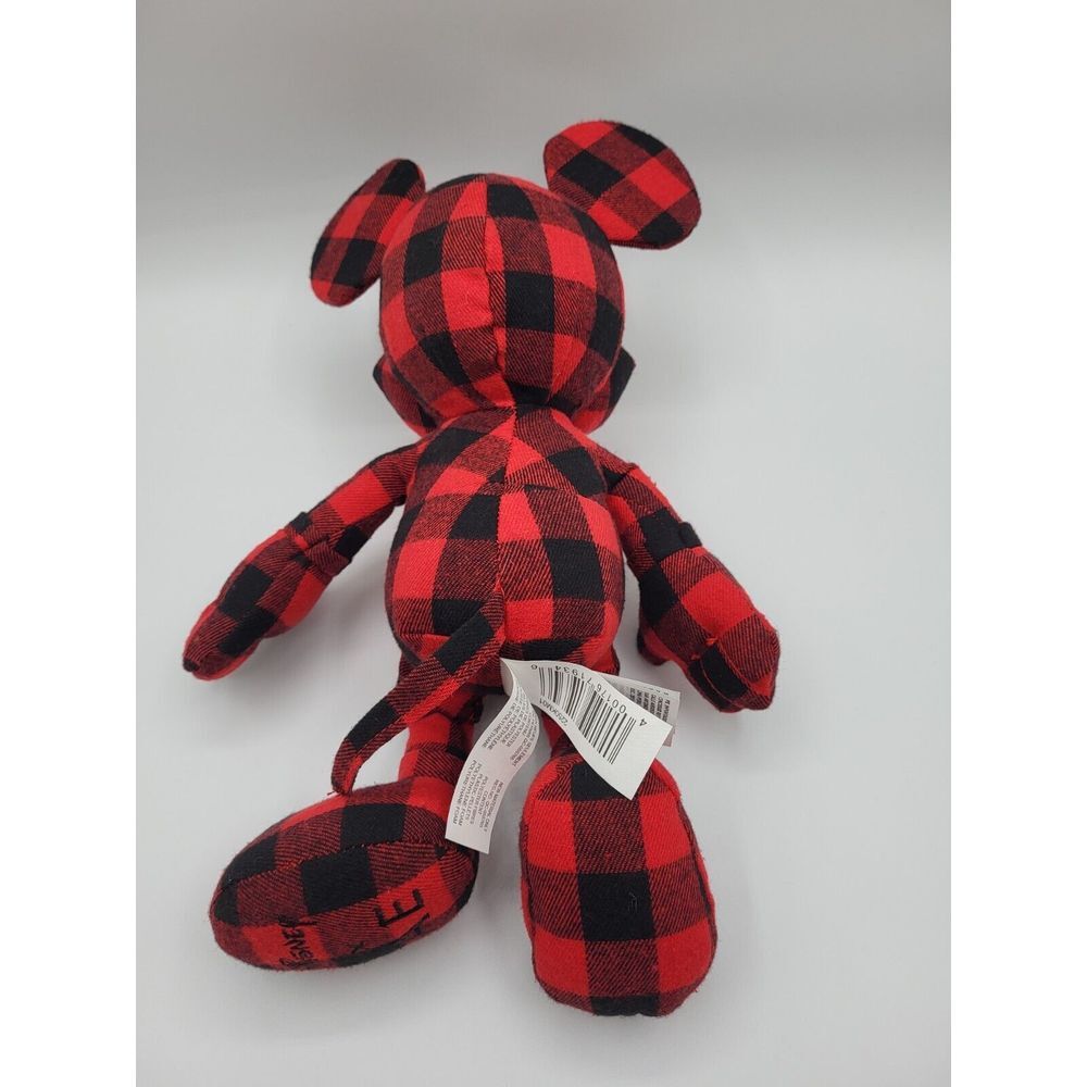 Disney Mickey Mouse X‎ AE American Eagle Special Edition Plush Doll Red Plaid - Picture 2 of 5